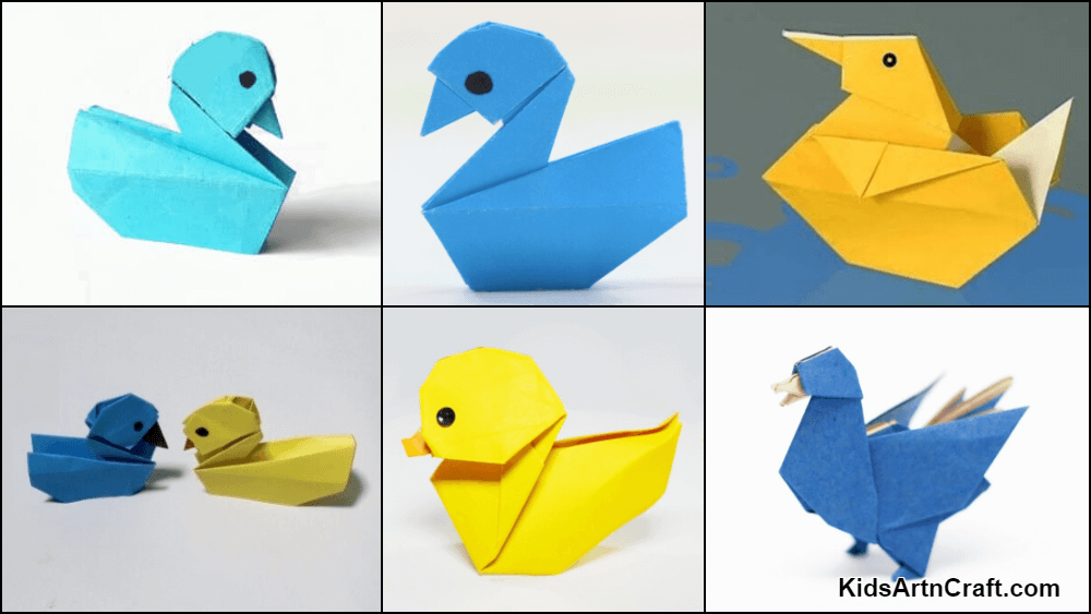 How To Make Easy Paper Duck - Origami Duck Tutorial 