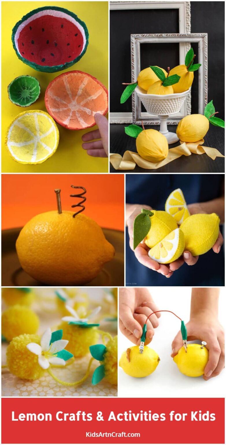 Lemon Crafts & Activities for Kids - Kids Art & Craft