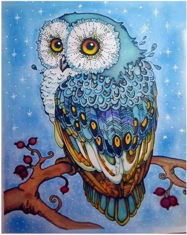 Owl Paintings For Kids - Kids Art & Craft