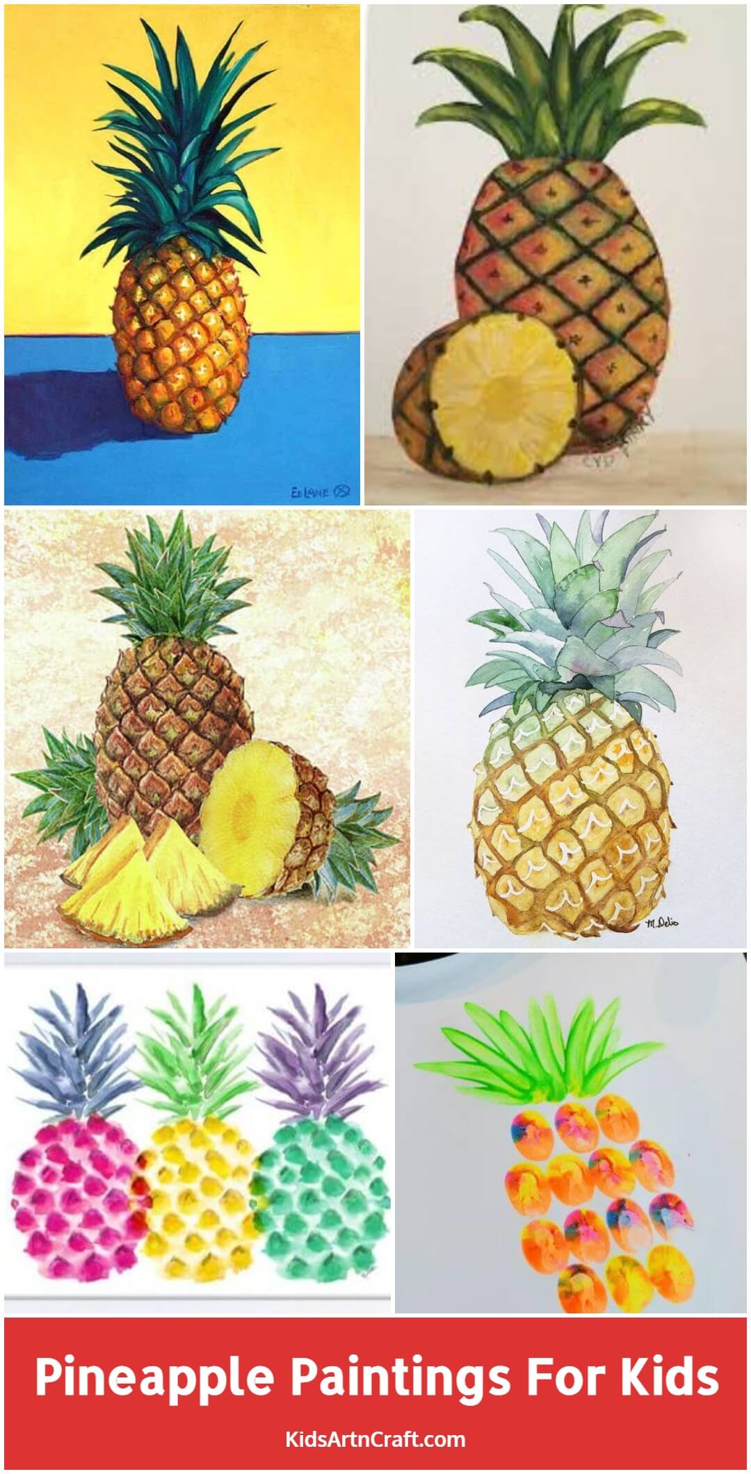 Pineapple Finger Painting