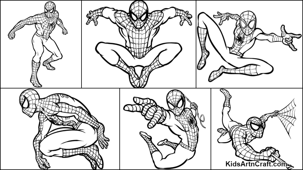 Spiderman Coloring Pages  Kids Coloring Pages