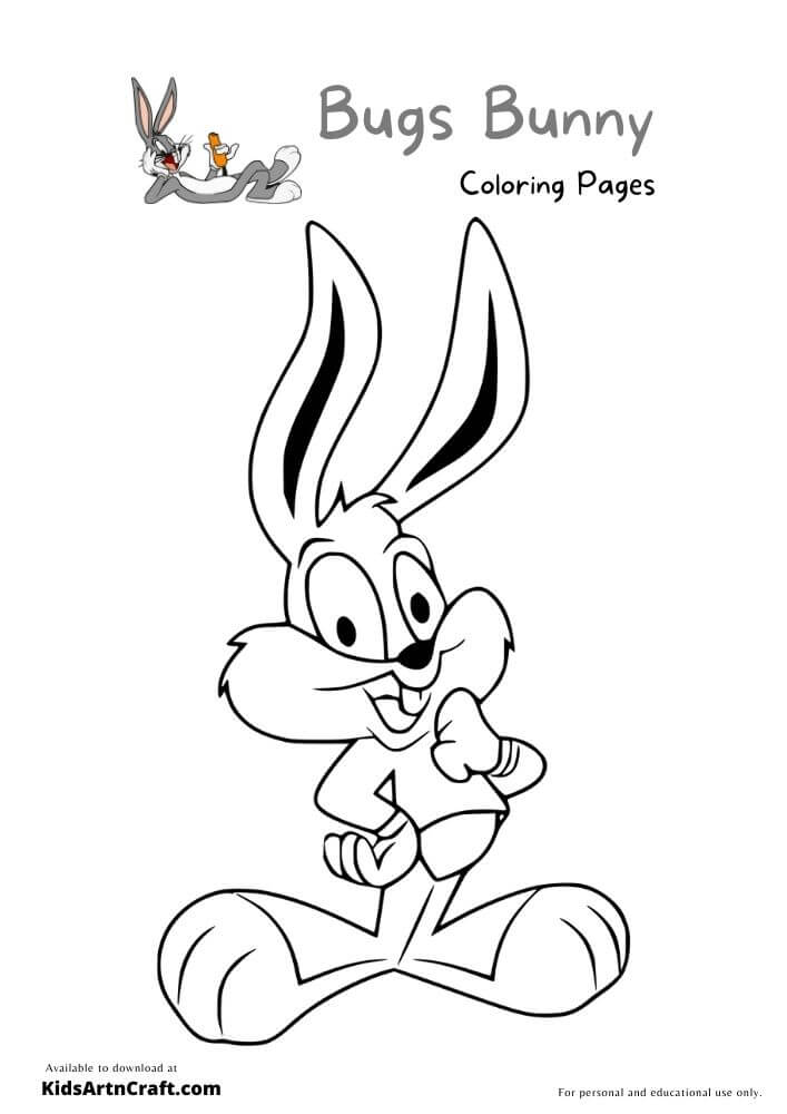 80 collection Bugs Bunny Coloring Pages Images  HD