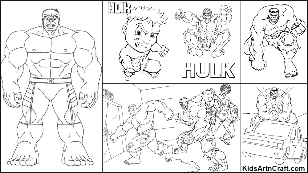 hulk logo coloring pages