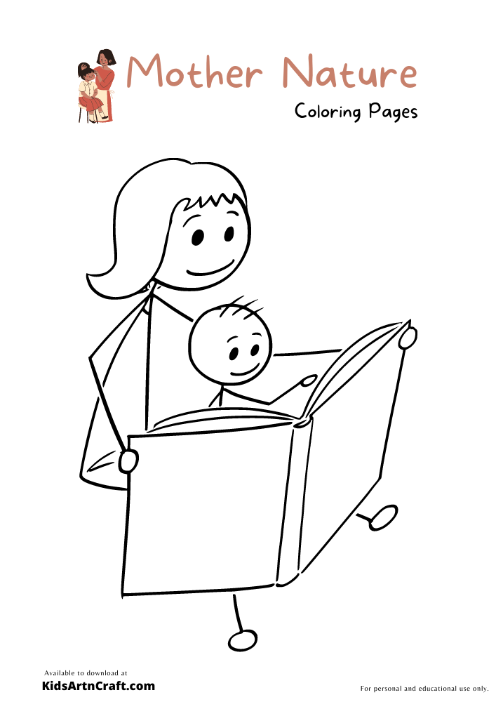 Mother Nature Coloring Pages For Kids Free Printables Kids Art And Craft