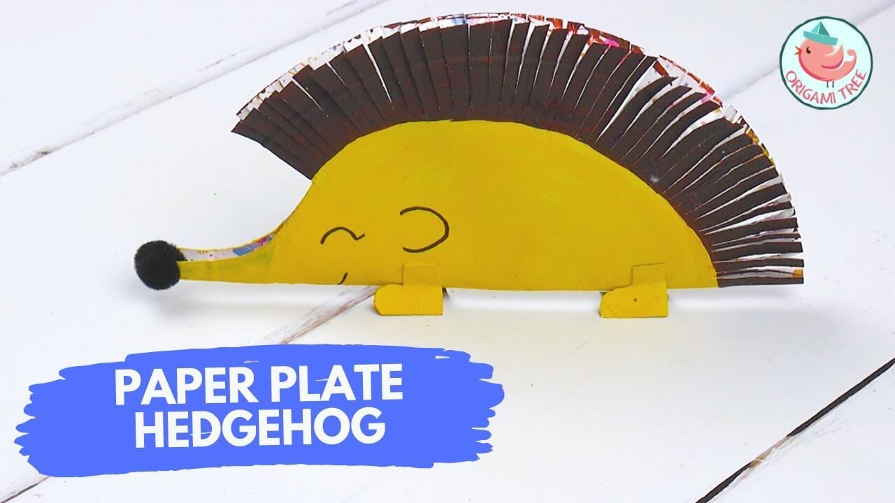 How To Make Hedgehog With Paper Plate