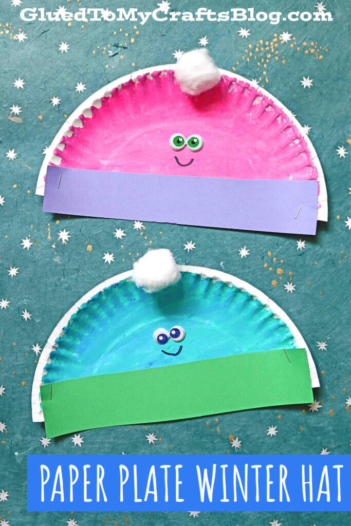 Easy-To-Make Paper Plate Winter Hat Craft Idea For Kids