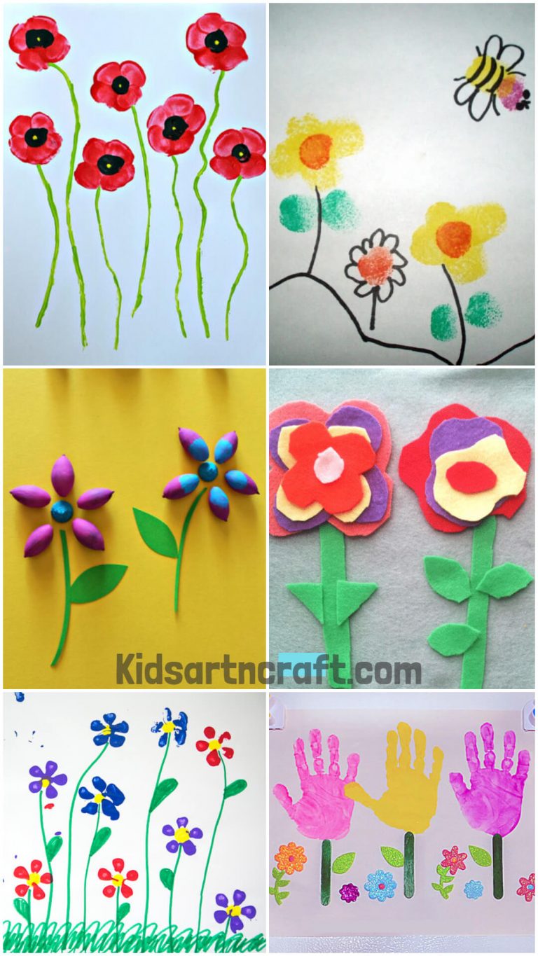Spring Flower Crafts for Kids - Kids Art & Craft