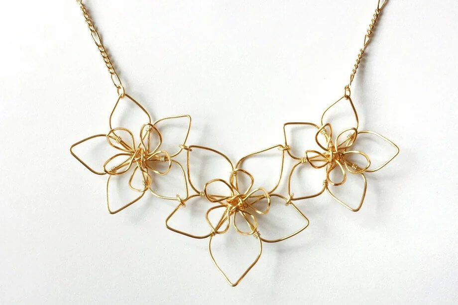 Vintage Wire Flower Jewelry Ideas - Kids Art & Craft