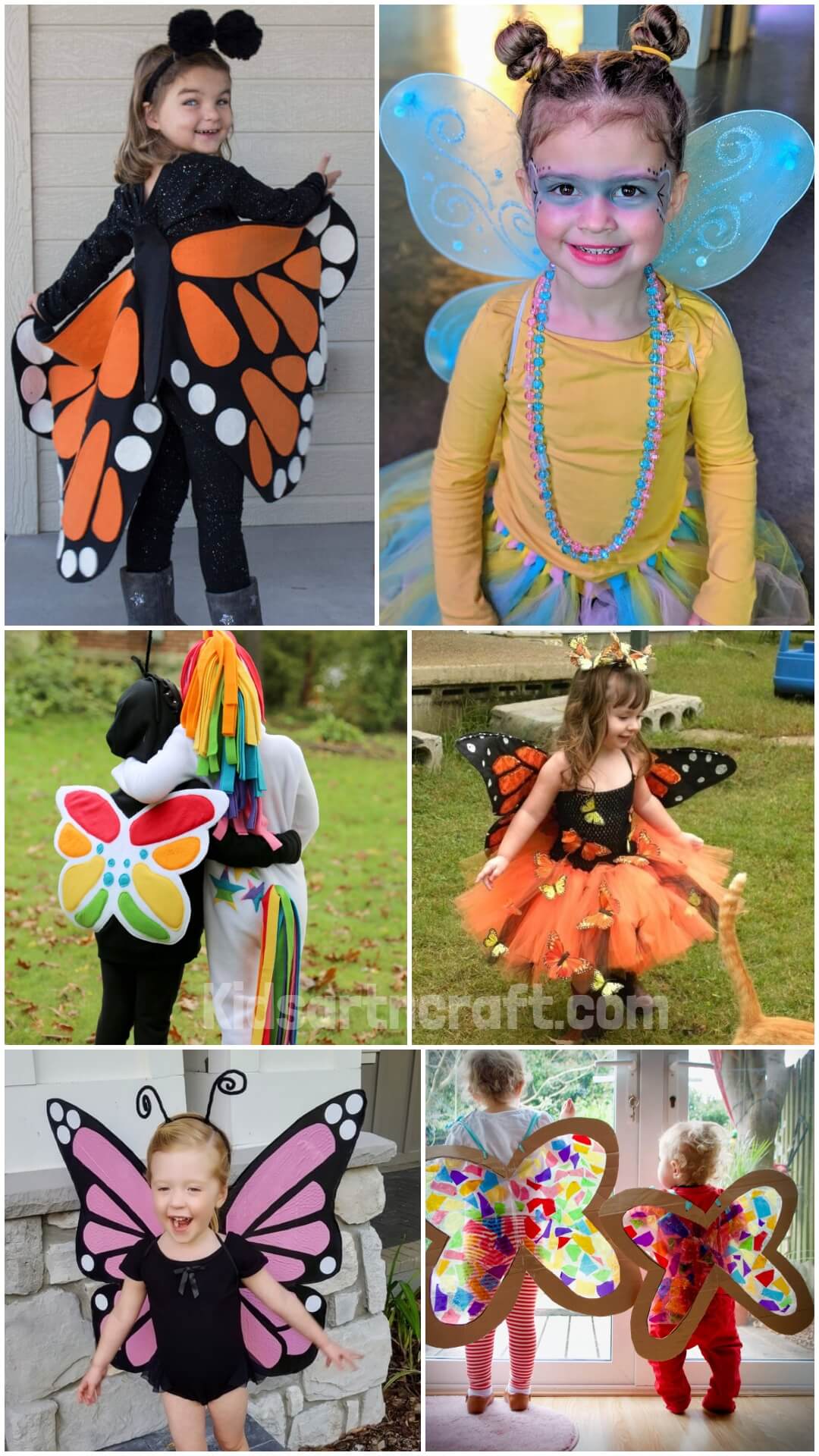 Butterfly Costume DIY Ideas for Kids - Kids Art & Craft