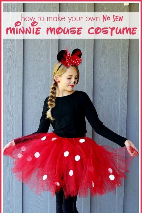 Minnie Mouse Costume DIY Ideas for Kids - Kids Art & Craft