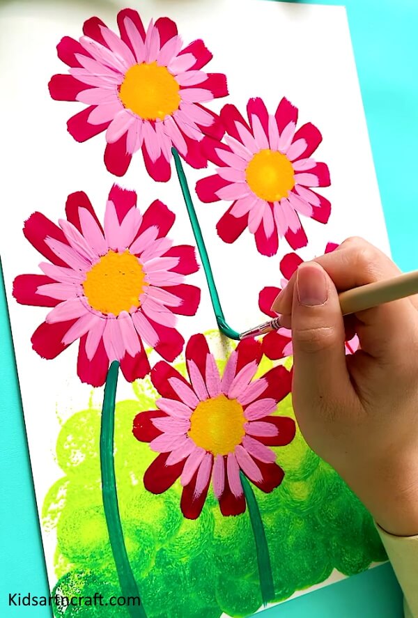 Amazing Sunflower Painting Art For Kids - Kids Art & Craft