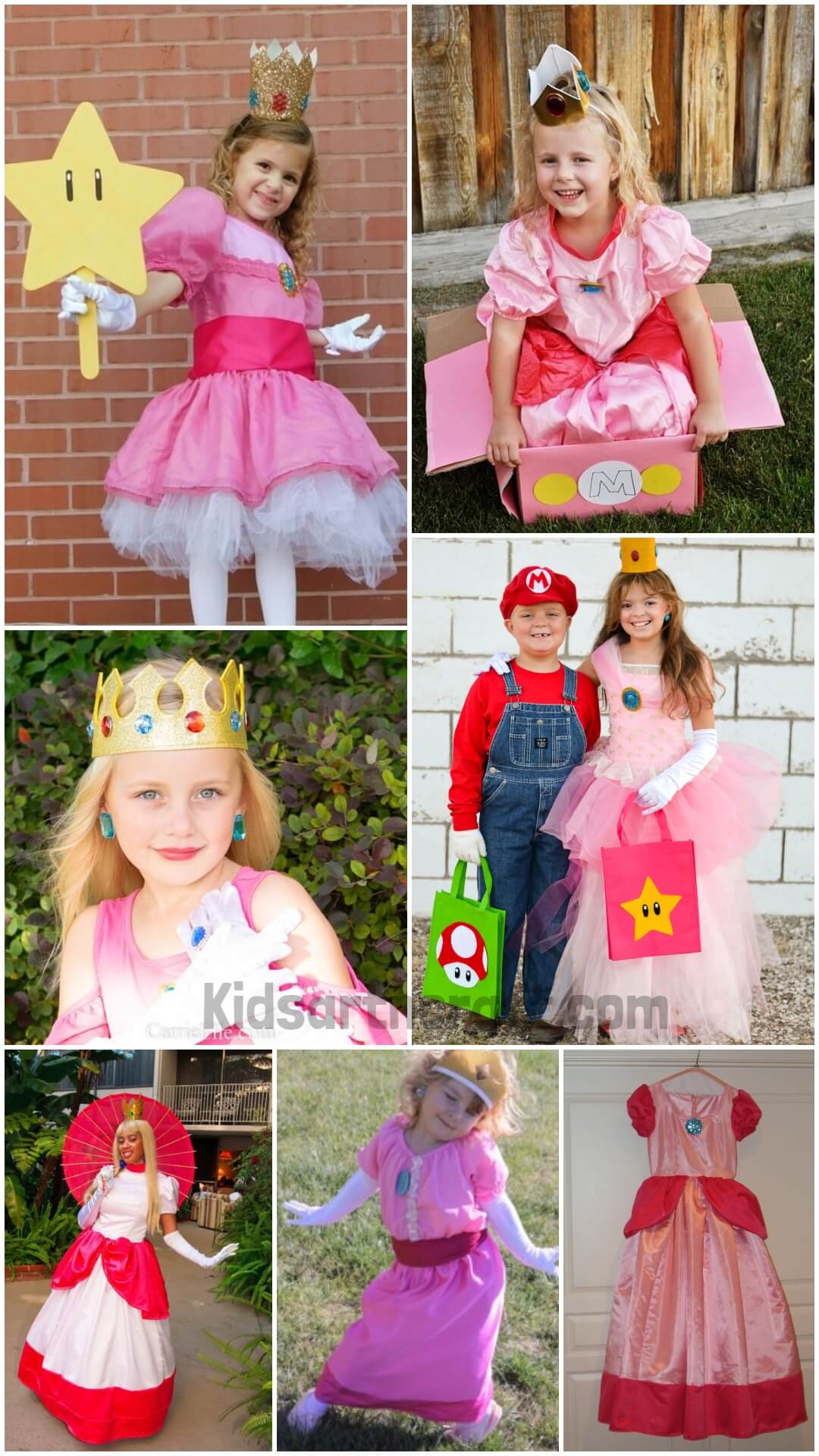 Easy Princess Peach Costume DIY Ideas for Kids Kids Art & Craft