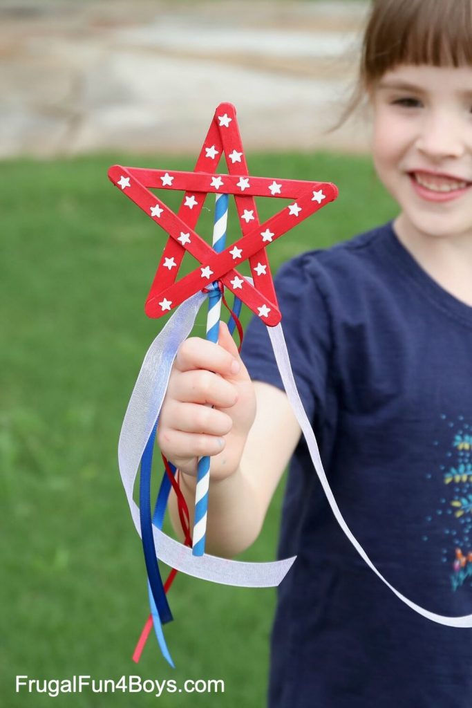 Easy To Make Star Wand Out Of Popsicle Stick