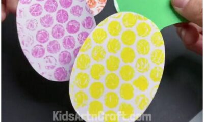 Bubble Wrap Painted Pineapple Craft Step by Step Tutorial