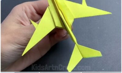 Easy Origami Aeroplane Tutorial for Kids