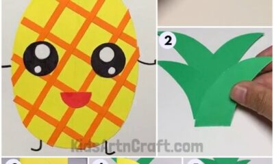 Easy to Make Paper Pineapple with Step-by-Step Instructions