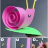 Easy to Make Paper Snail Craft Tutorial for Kids