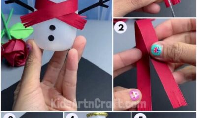 Easy to Make Snowman by Bottle Craft Tutorial
