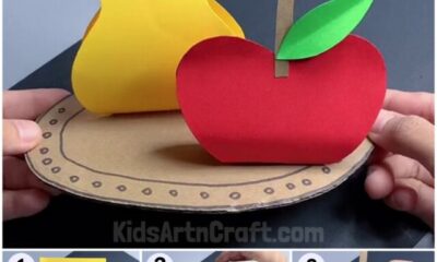 Learn to Make 3D Paper Fruits Craft Tutorial for Kids