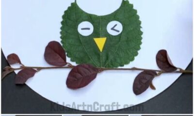 Learn To Make Leaf Owl Easy Tutorial For Kids