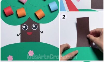 Learn To Make Tree with paper step by step Tutorial