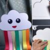 Paper Rainbow Cloud Craft step by step Tutorial