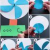 Summer Paper Fan Step by Step Tutorial for Kids
