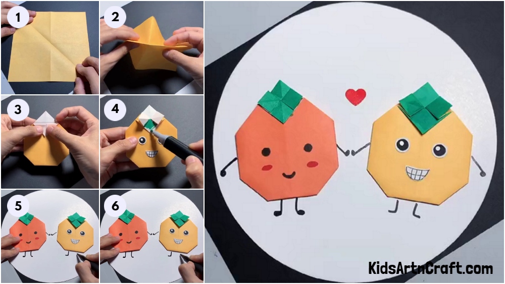 DIY Origami Fruit Using Craft Paper For Kids - Kids Art & Craft
