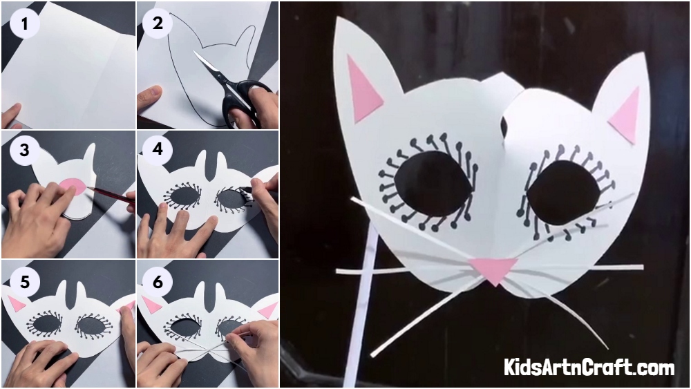 DIY Paper Mask Step by Step Tutorial For Kids