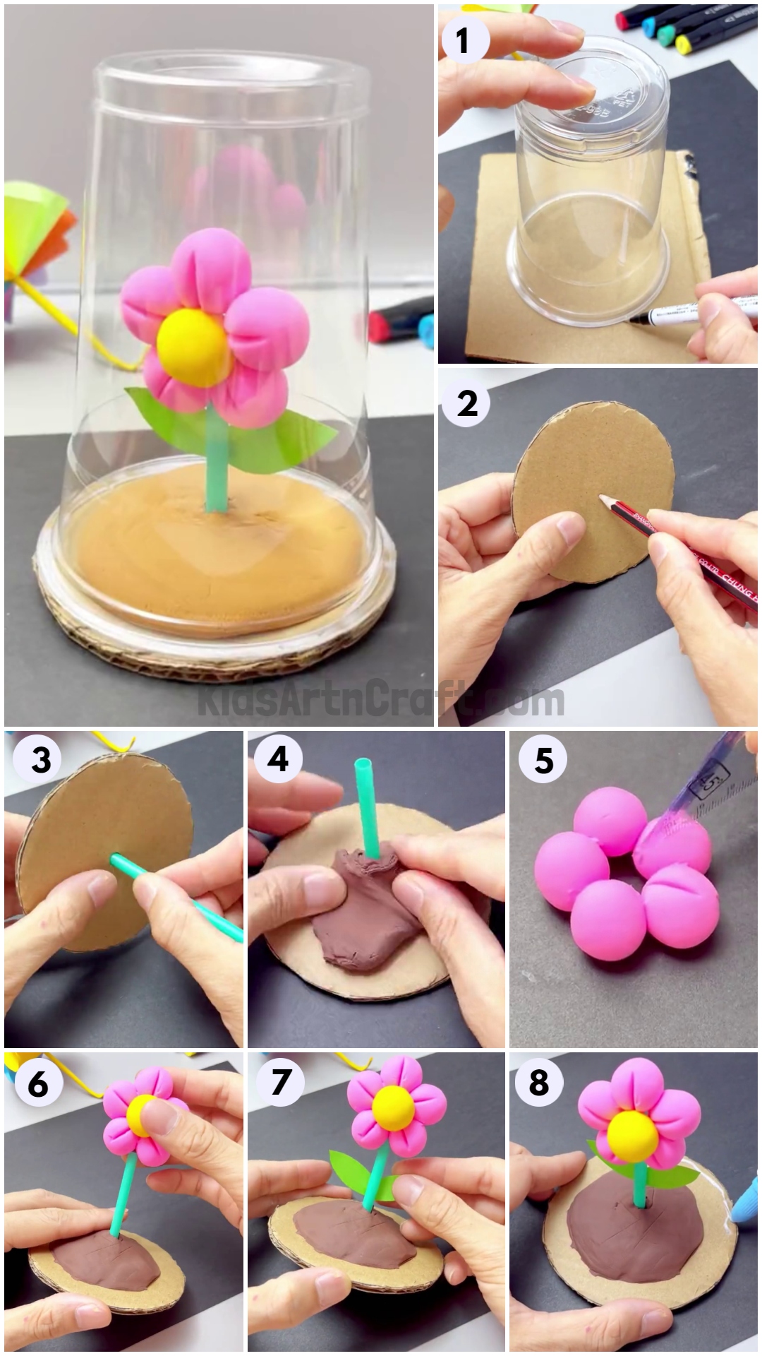 Music and Art: How to Create Clay Flowers Video