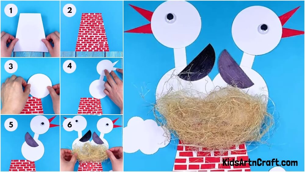 DIY Birds In Nest Craft Step-by-step Tutorial