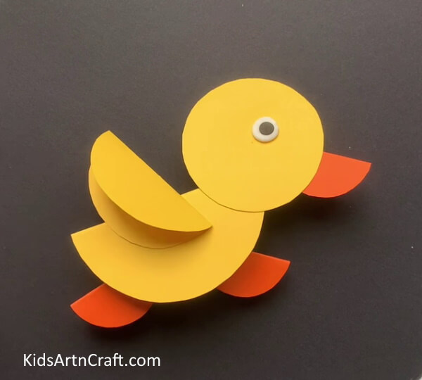 Amazing Circle Paper Duck Craft For Toddlers