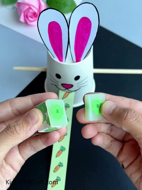 Taking A Resin Block- An exciting craft project for kids is to create a paper cup bunny eating a carrot.